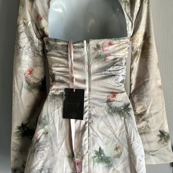 Toira Vintage Floral Draped Corset Dress - Picture 2 of 16